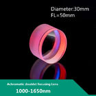 Achromatic Doublet Laser Focusing Lens Dia 30mm FL 50mm SWIR 1000-1650nmAR