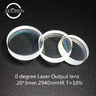 T10% 2940nmHR 0 Degree laser optical lens 20*3mm Beauty Machine