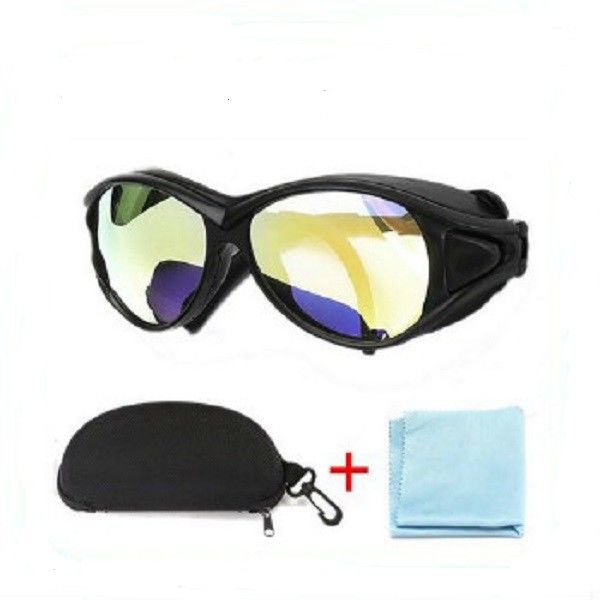 CO2 Laser Safety Goggles Glasses Eyewear Black frame 9900nm-11100nm clear protective glassess