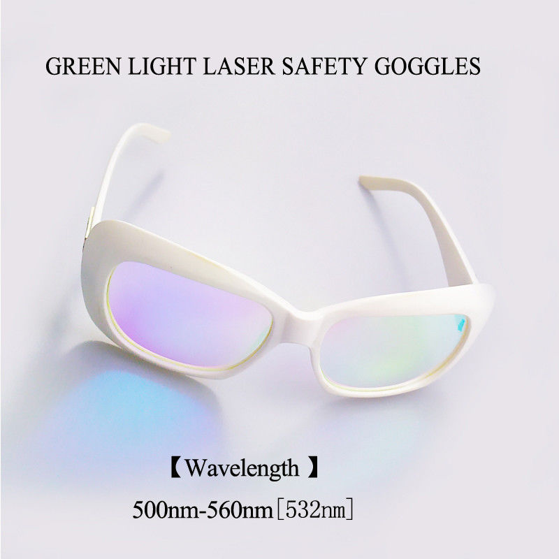 White Frame 532nm  Laser Machine Green Light 	Laser Safety Goggles