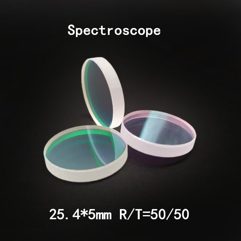 45 Degree 25.4*5mm R/T=50/50 1064nm Spectroscope Quartz Laser Mirror